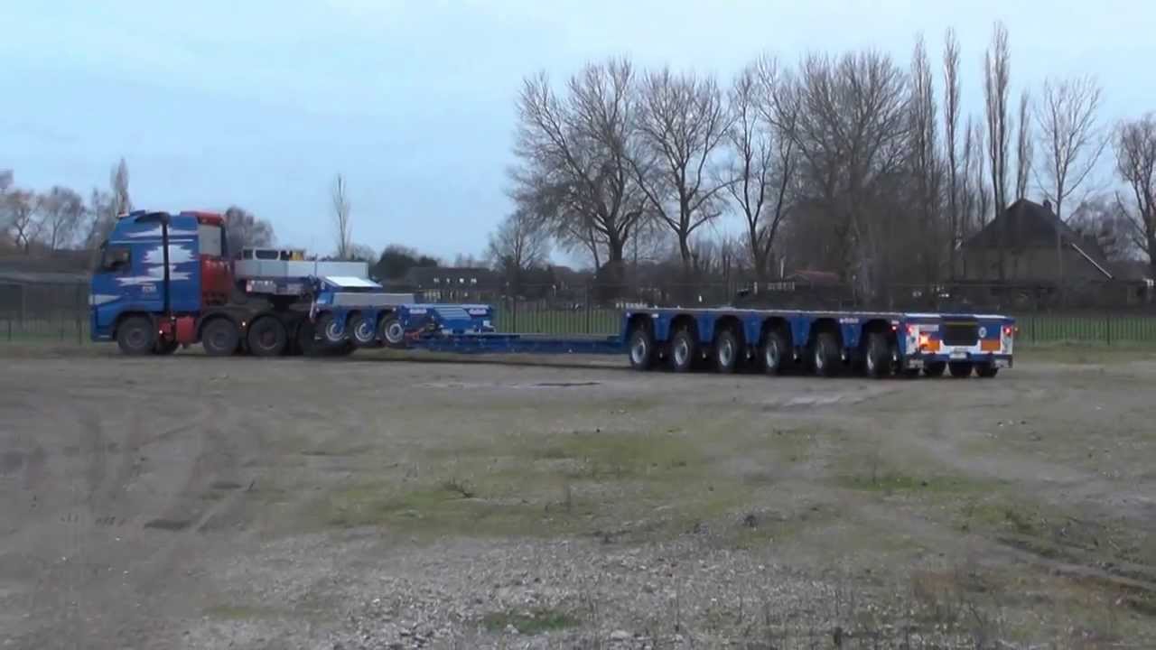 Nooteboom 6-axle PX Euro Low-loader with 3-axle Interdolly ICP