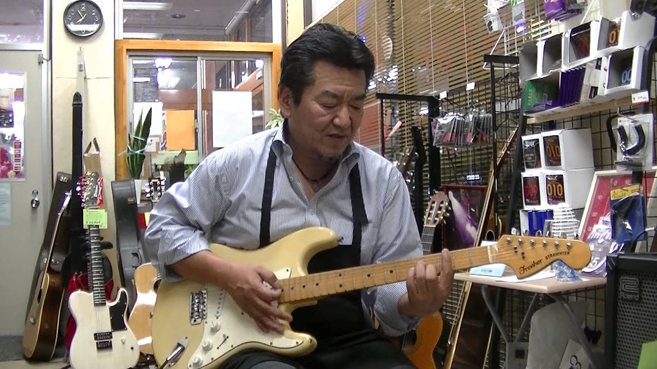 70年代ジャパンヴィンテージ フレッシャー ギターフロンティア - YouTube