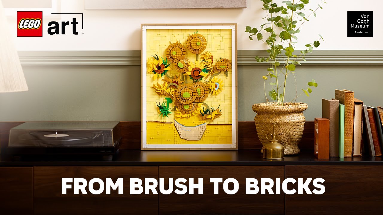 From Sunflowers to Surrealism: A Color-Driven LEGO Art Remix