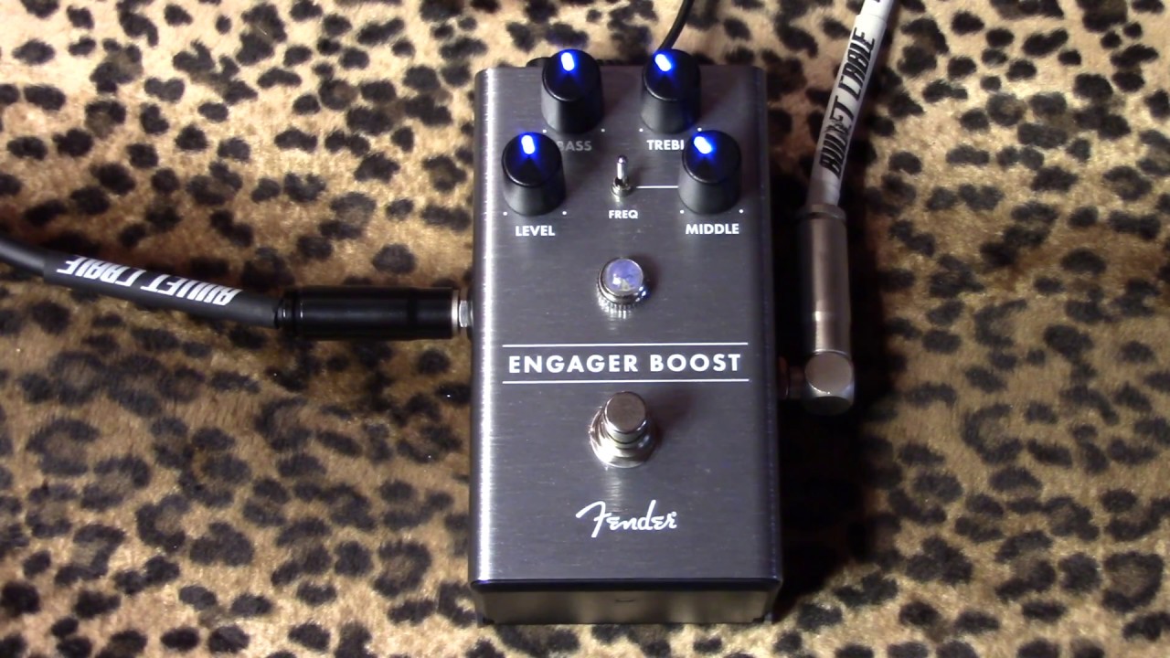 Fender ENGAGER BOOST eq and tone sculpting pedal of love (demo