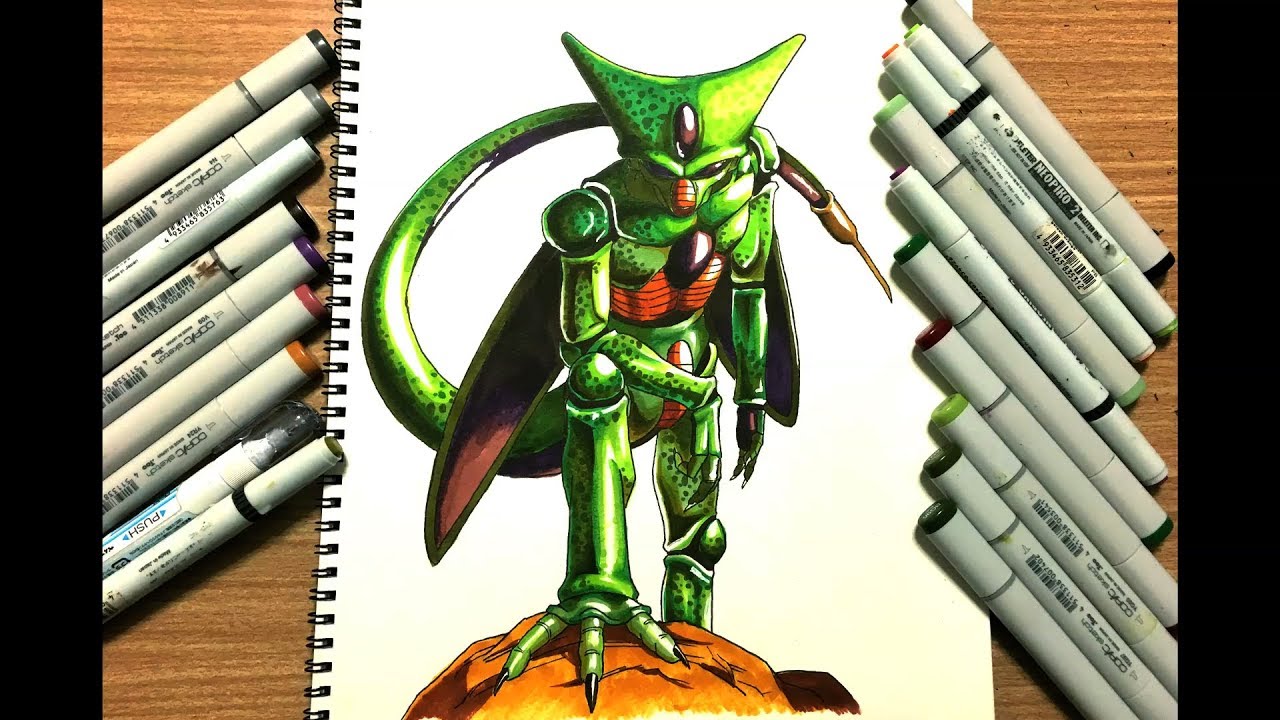 イラストメイキング【ドラゴンボール セル】~Drawing Sell from DRAGON