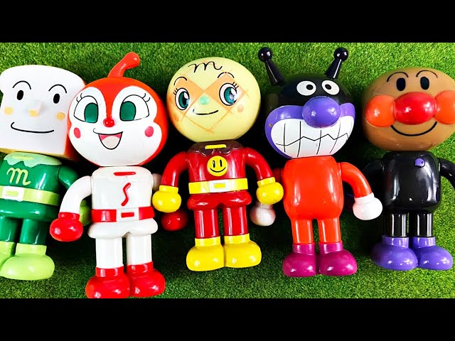 アンパンマンの人形おもちゃ パチッとなでばいきんまん、ドキンちゃん