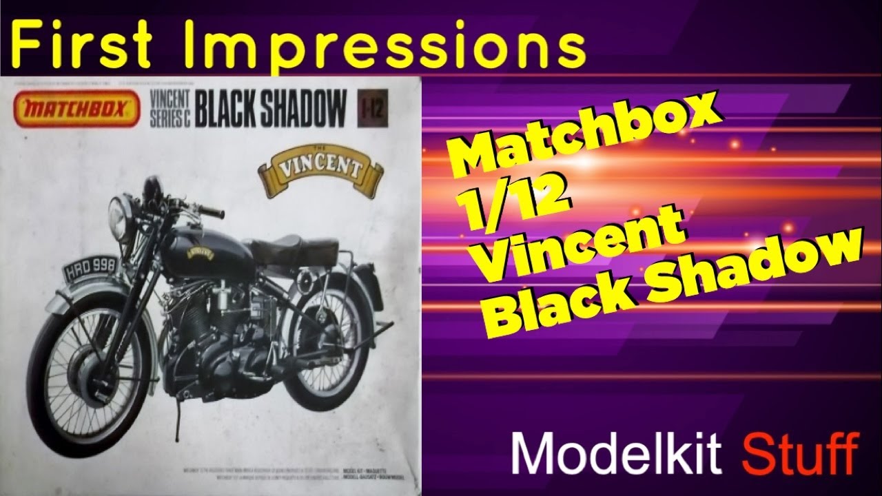 First impressions, matchbox, 1/12 Vincent Black shadow (1980