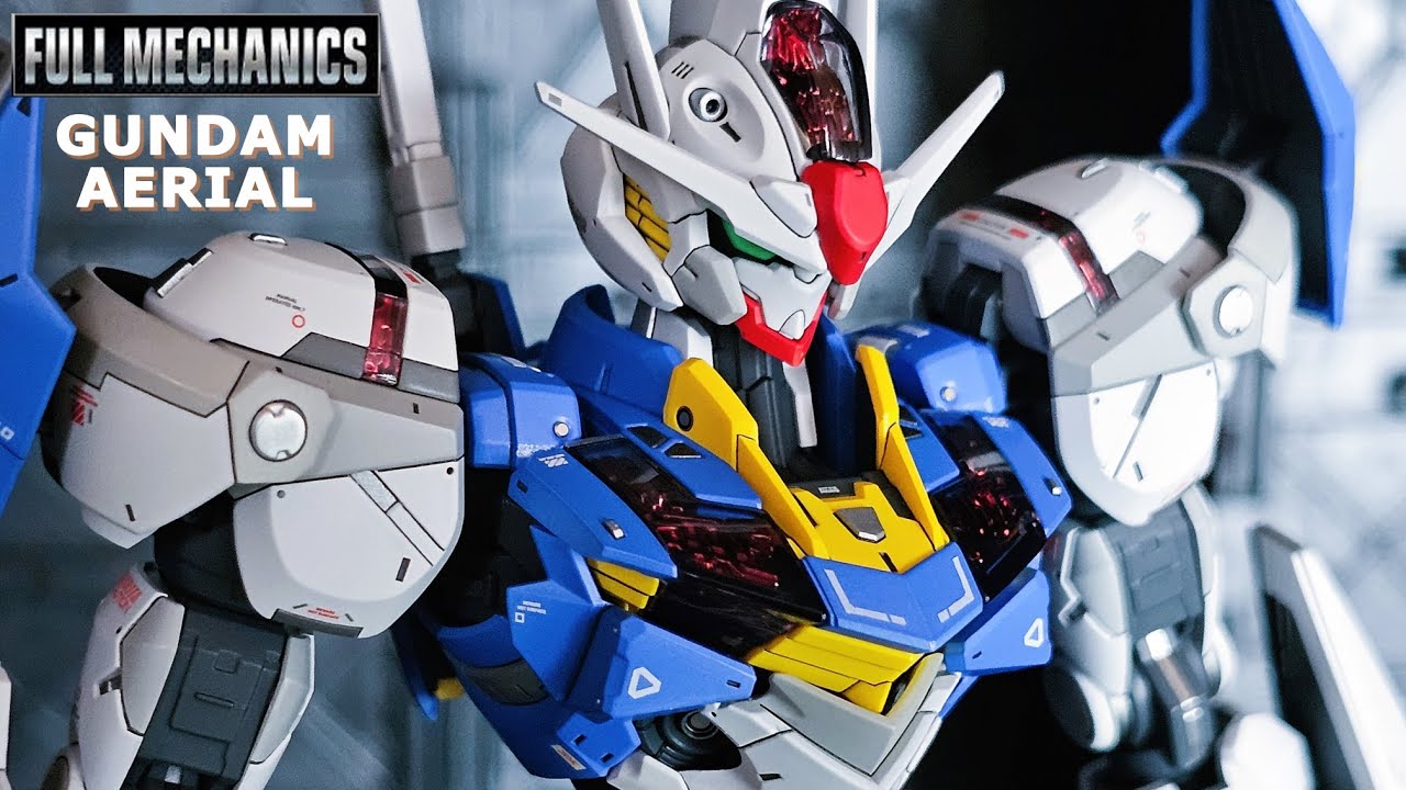 Fully painted Gunpla - Full Mechanics Gundam Aerial 