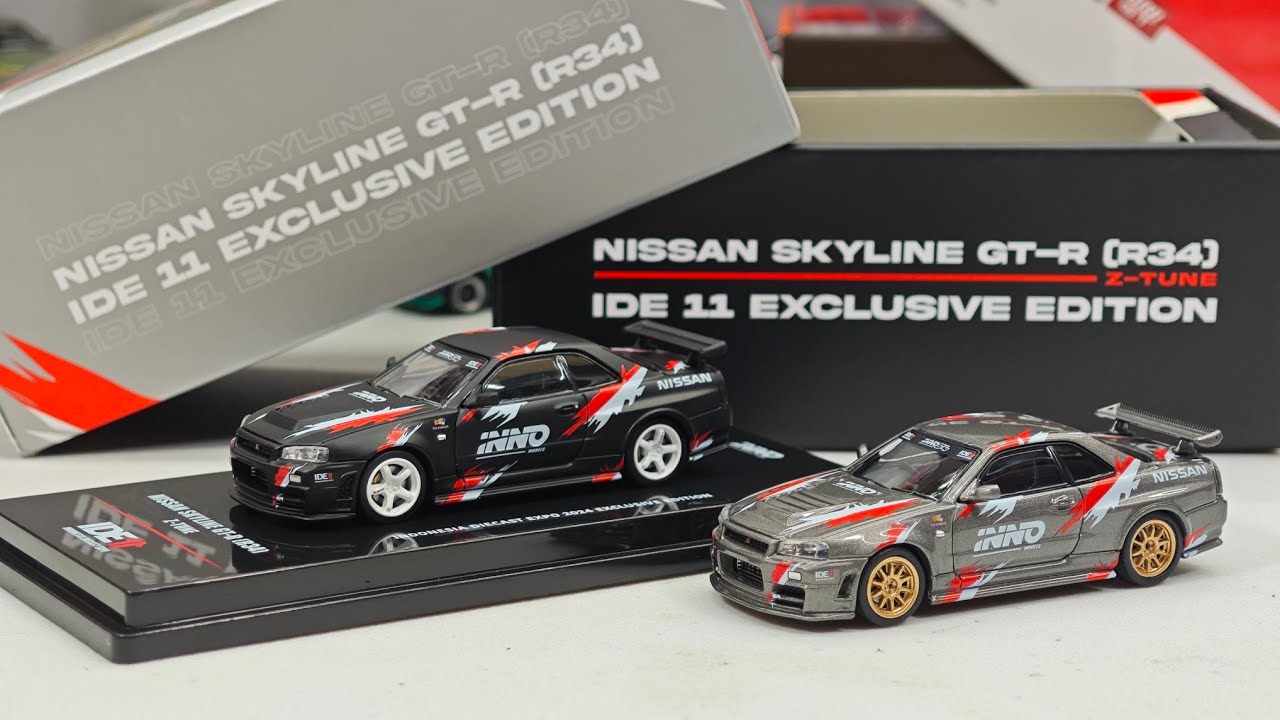 Nissan Skyline GT-R R34 Z-Tune IDE 11 by Inno64 | UNBOXING and