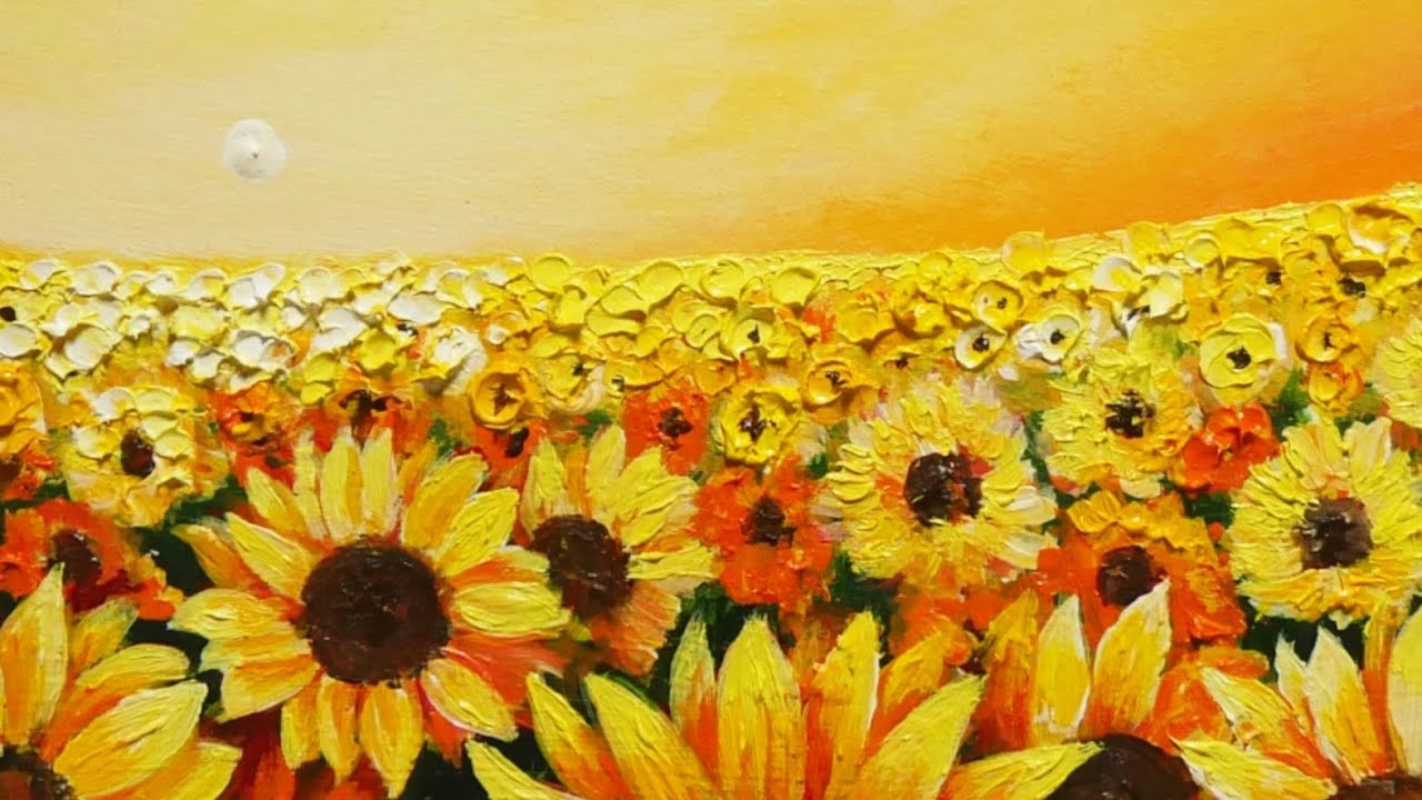 ひまわり畑と虹 油彩画 画像無し ひまわり畑と虹 油彩画 画像無し