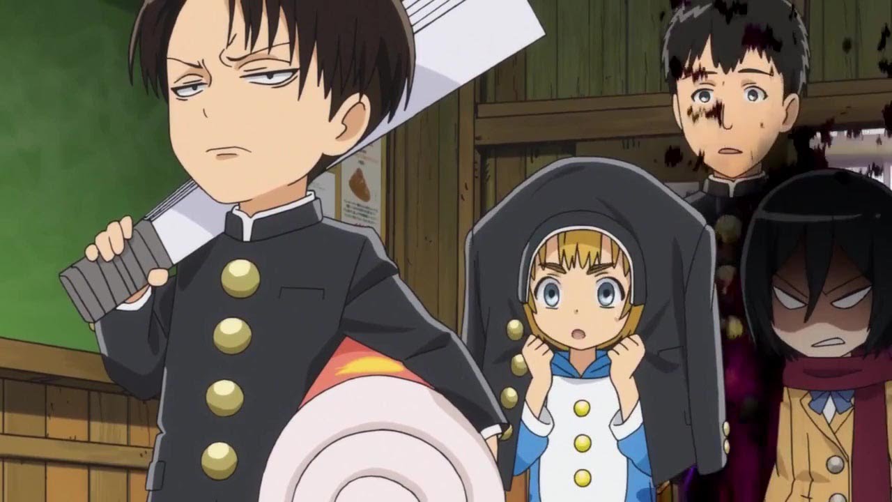 🌸 進撃！巨人中学校 リヴァイ編(Attack on Titan Junior High Levi