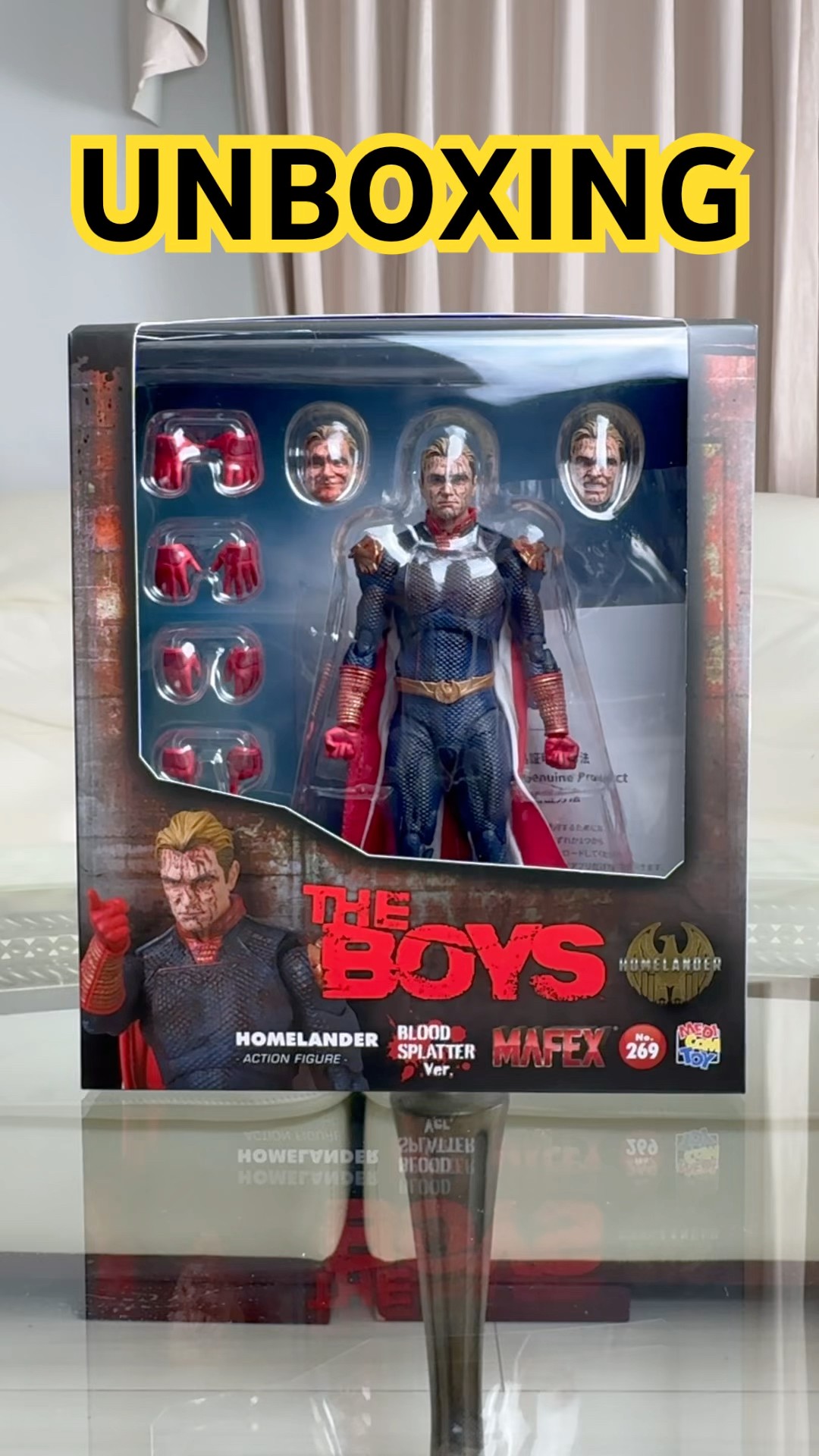 MAFEX The Boys HomeLander Blood splatter ver Unboxing! #theboys