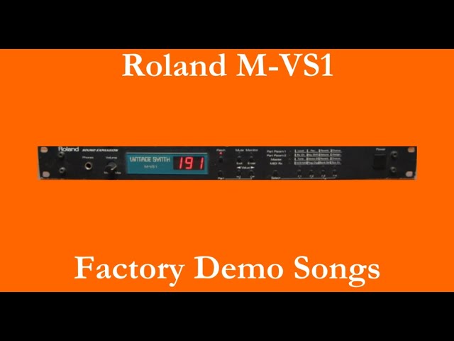 Roland M-SE1 - Démos internes - Factory Demo Songs - YouTube