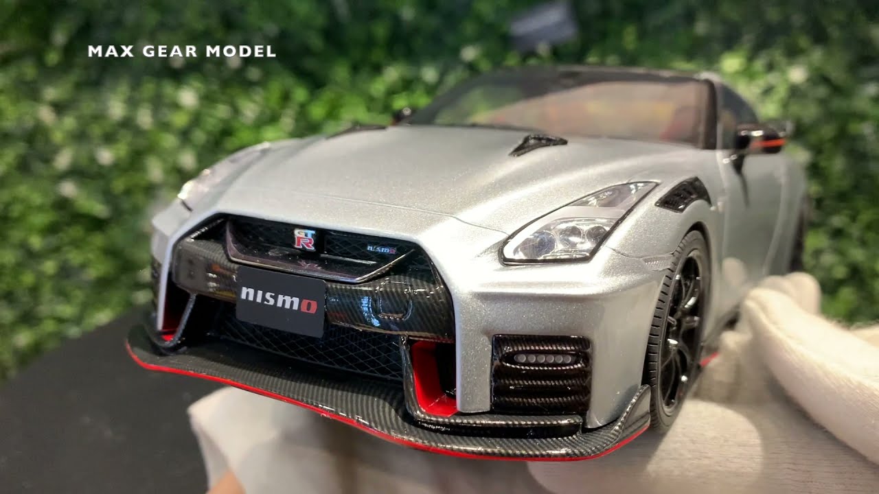 1/18 Kyosho Nissan GT-R R35 NISMO 2020 Silver KSR18048S - YouTube