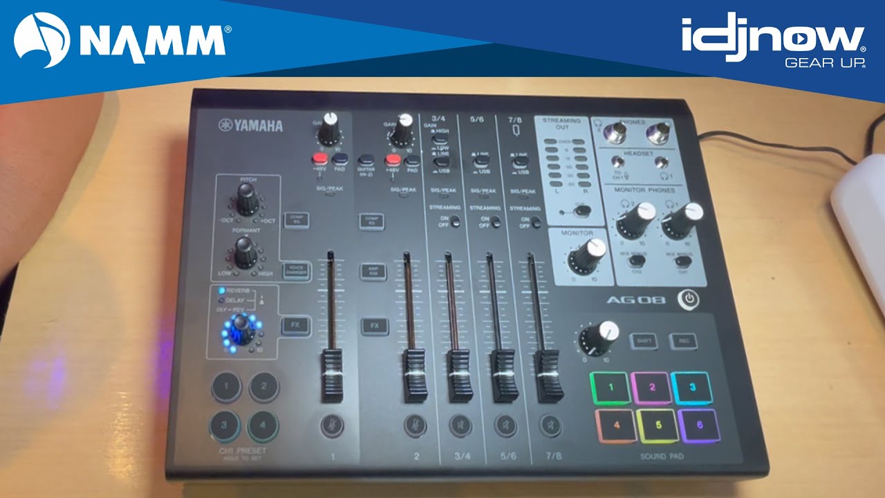 FIRST LOOK - YAMAHA AG08 Live Streaming Mixer | NAMM 2023 I DJ NOW