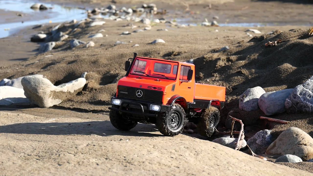 タミヤ CC01 ウニモグ425 エクステンションリンク 走行動画 - YouTube