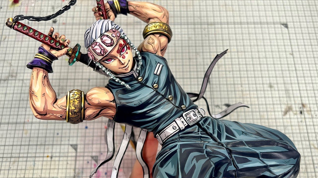 Demon slayer. I tried to repaint UZUI TENGEN in a flashy two