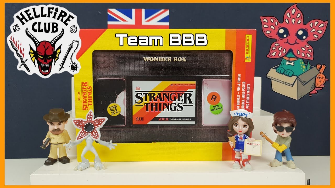 STRANGER THINGS WONDER BOX! Trading Cards Stickers Poster and more