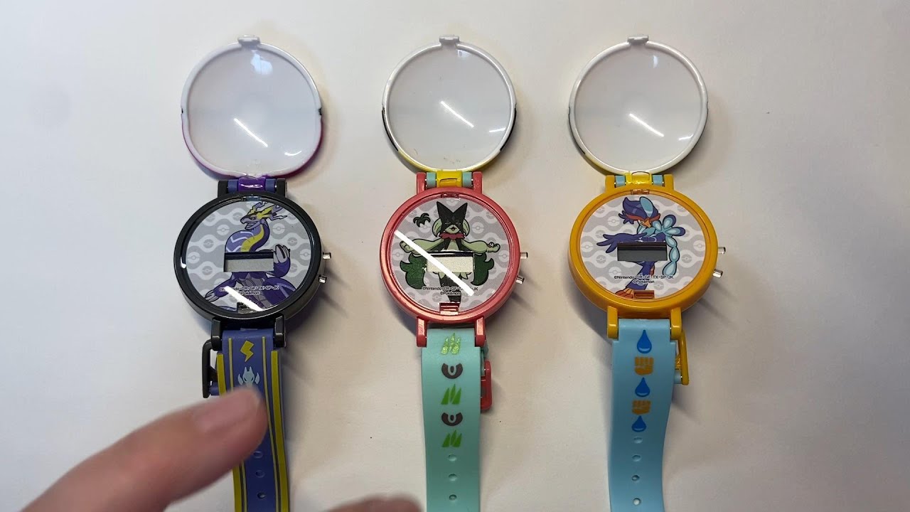 ゲットだぜ。ガチャポンのポケモンモンスターボールウォッチ - YouTube