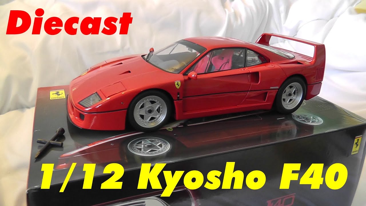 Kyosho 1/12th Scale Ferrari F40 Diecast Model Car Review - YouTube