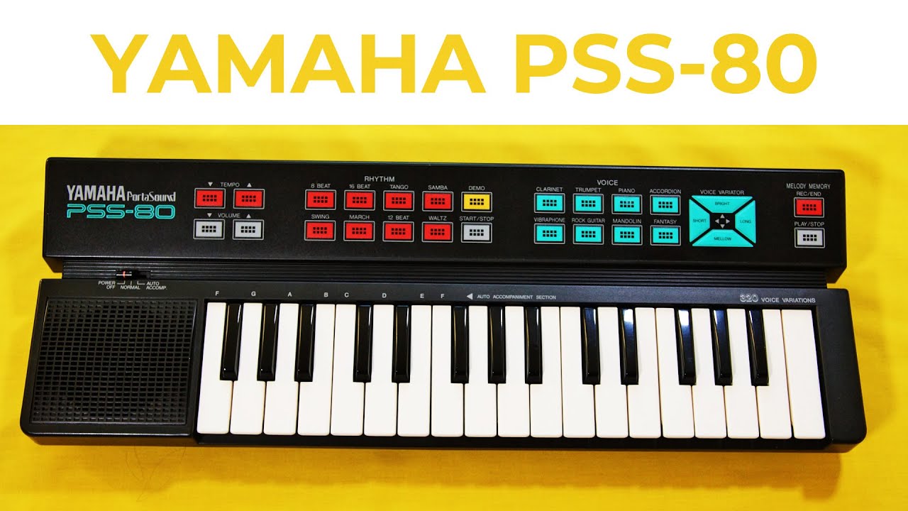 Yamaha Portasound PSS-80 - dare to be square(wave)? - YouTube