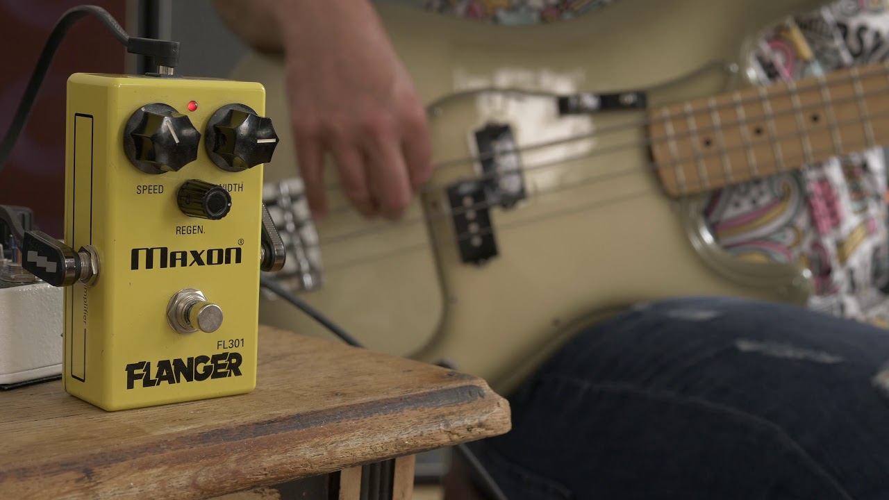 Maxon FL301 Flanger (Bass Demo 2) - YouTube