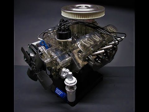 1965 Ford Mustang 289 V8 1/3 Scale Model Working Engine Kit Build
