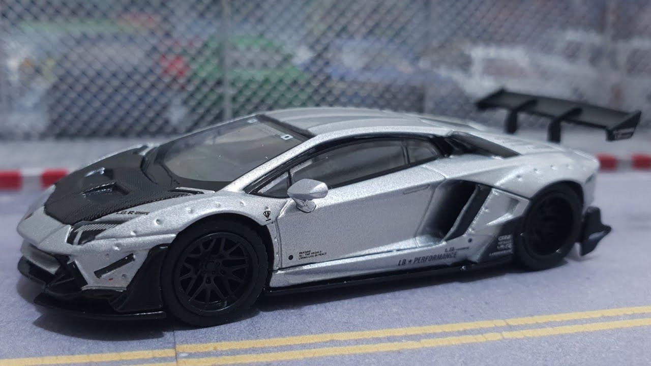 MINI GT LB-WORKS Lamborghini Aventador Limited Edition Matt Silver