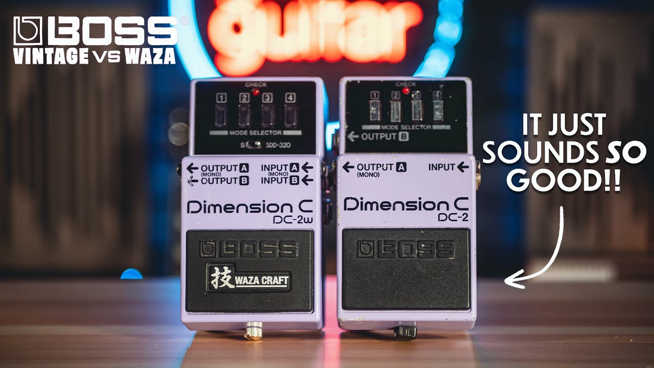 Old vs New - Boss Dimension C DC-2 vs. DC-2w Pedal Shootout - YouTube
