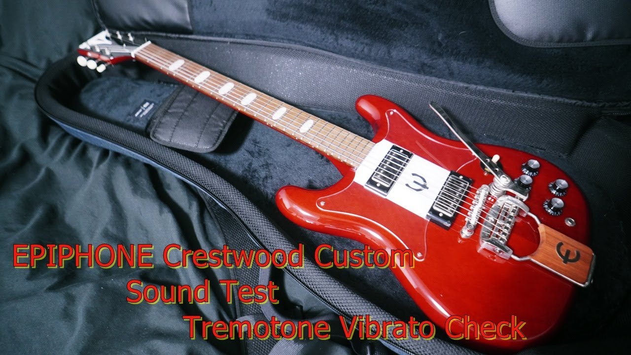 機材レビュー】EPIPHONE ( エピフォン ) Crestwood Custom Tremotone