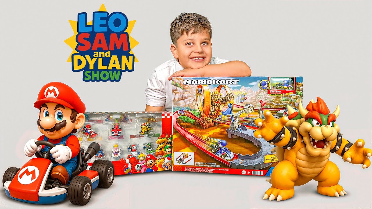 Hot Wheels Mario Kart Bowser's Castle Chaos Track Set | Mario Kart