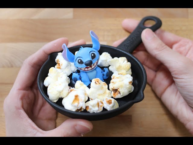100均樹脂粘土】スティッチとポップコーン Disney Stitch POPCORN