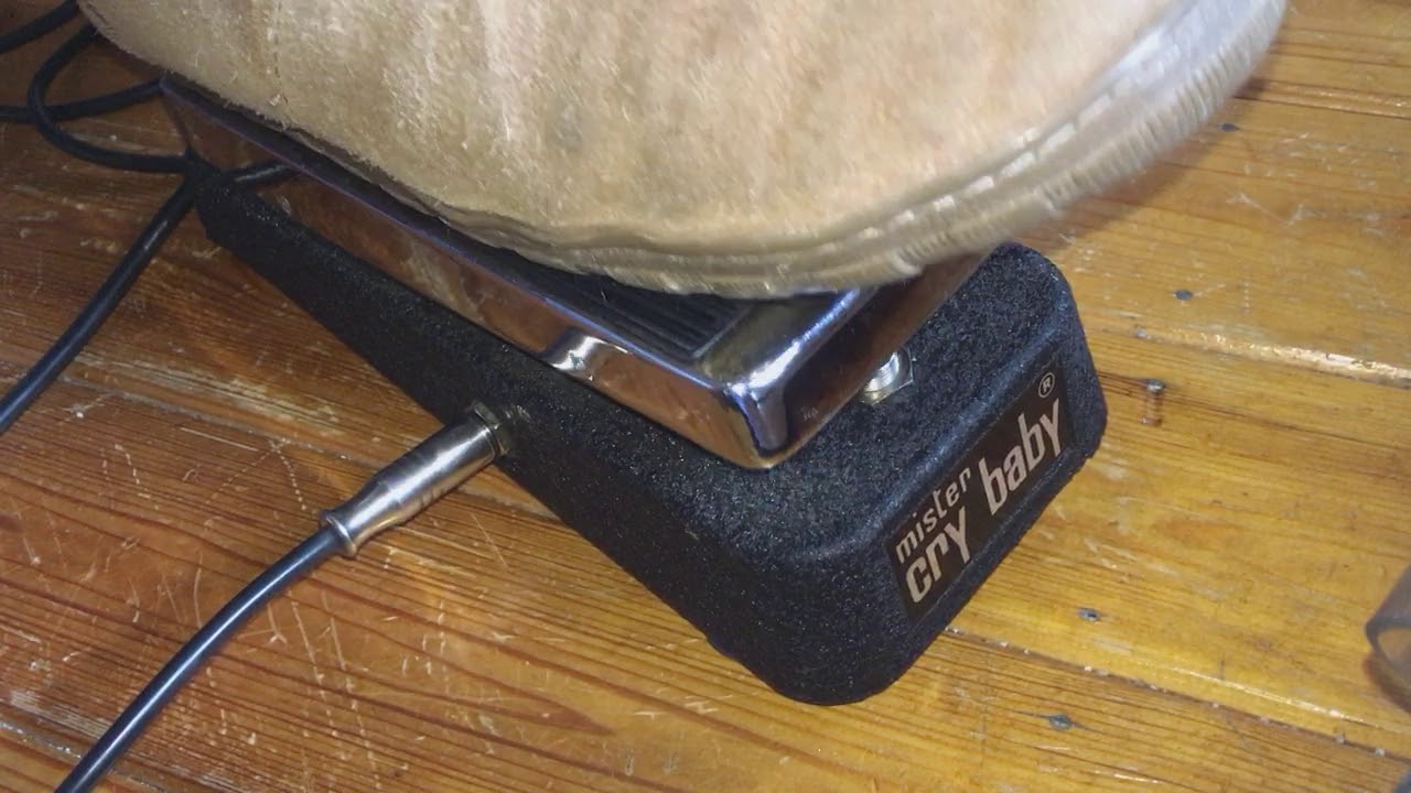 Vintage Jen Wah swell pedal Mister crybaby 1975 quick demo - YouTube