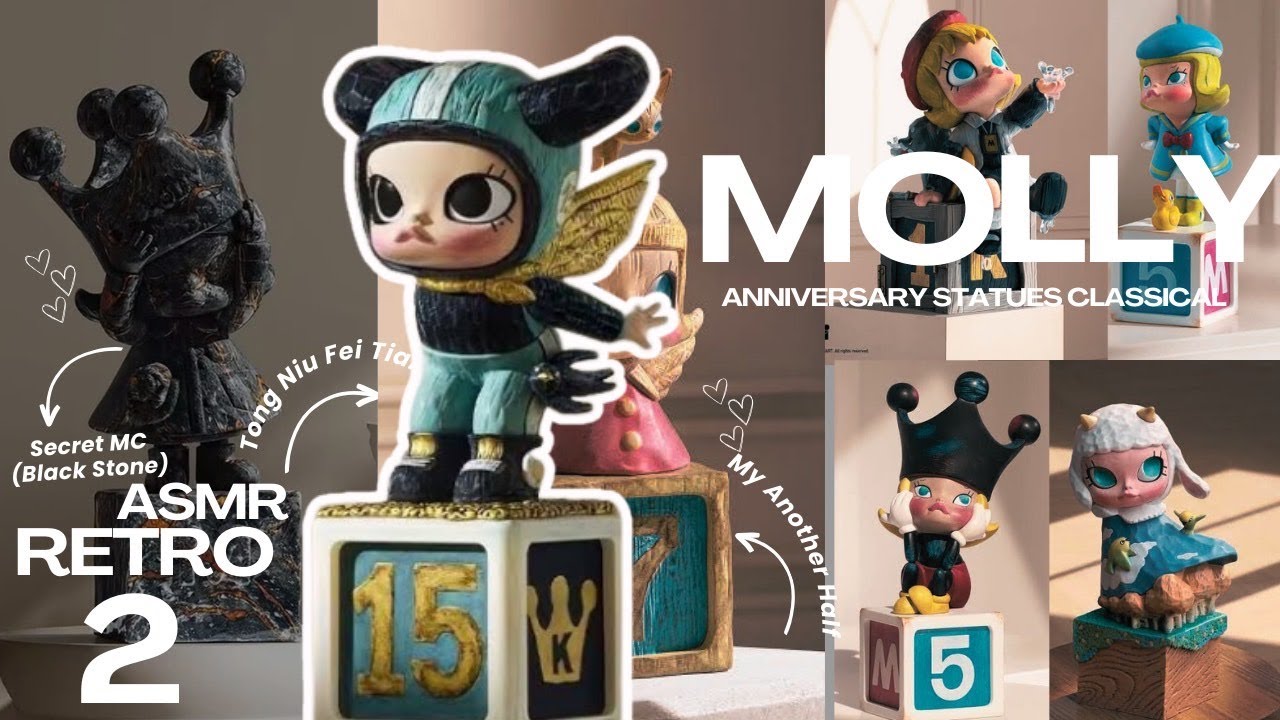 UNBOXING💧🎥 MOLLY Anniversary Statues Classical Retro 2