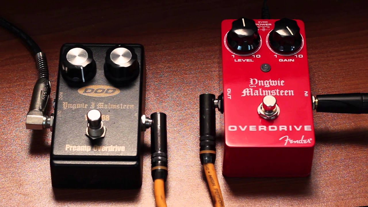DOD YJM308 Preamp Overdrive vs Fender Yngwie Malmsteen Signature