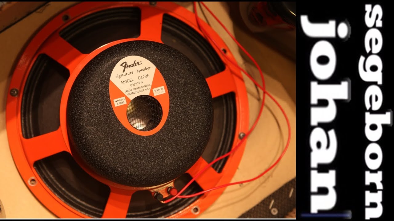 1970s Fender Upgrade Speaker - JBL D120F - YouTube
