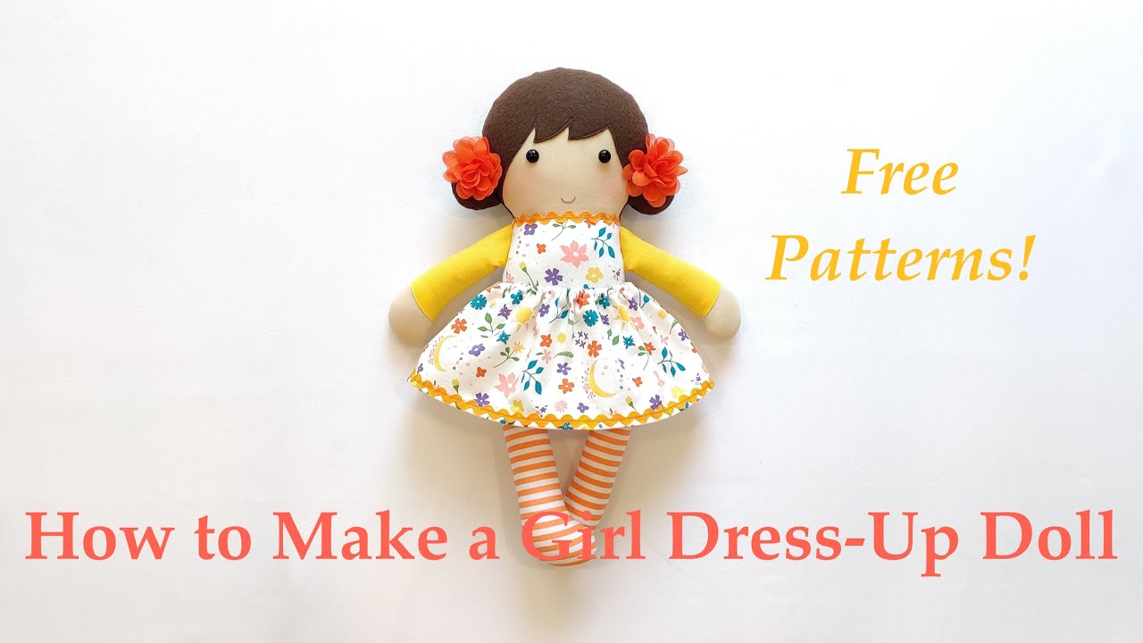 着せ替え人形の作り方（型紙付き） - YouTube