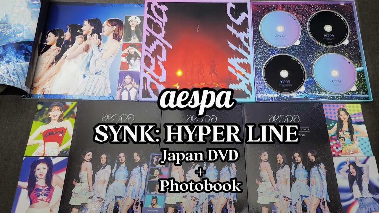 Unboxing] AESPA - 1st Concert ' SYNK: HYPER LINE ' Japanese DVD +