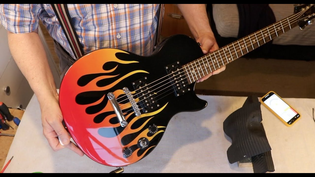Epiphone Fire Guitar.. flaming nice guitar.. a simple set up