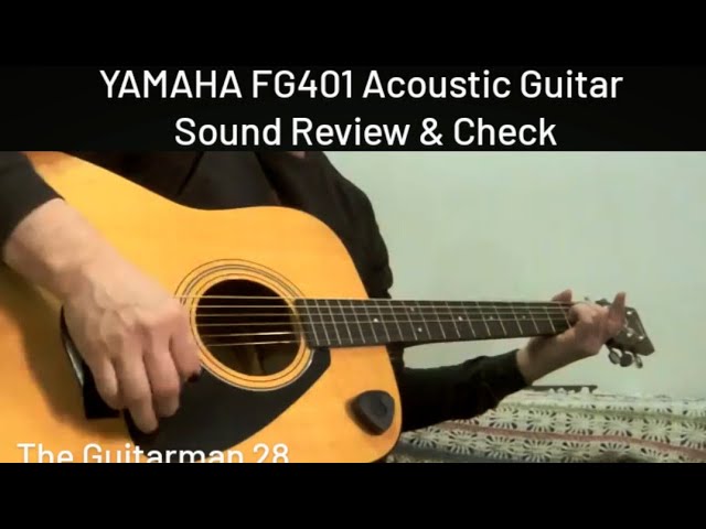 Yamaha FG401 Acoustic Guitar 1990' Taiwan Sound Check & Demo 5/16