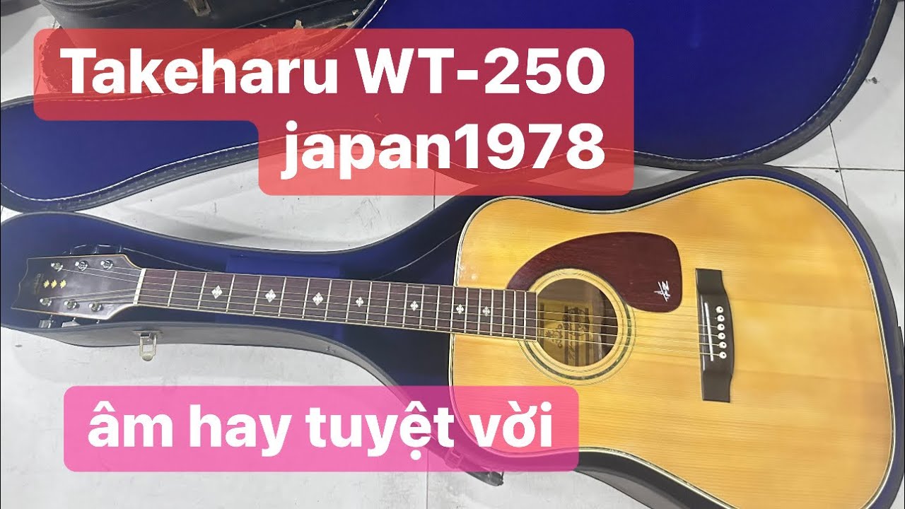 Đàn guitar Takeharu WT-250 japan âm rất hay. Giá: 4tr500k. guitar