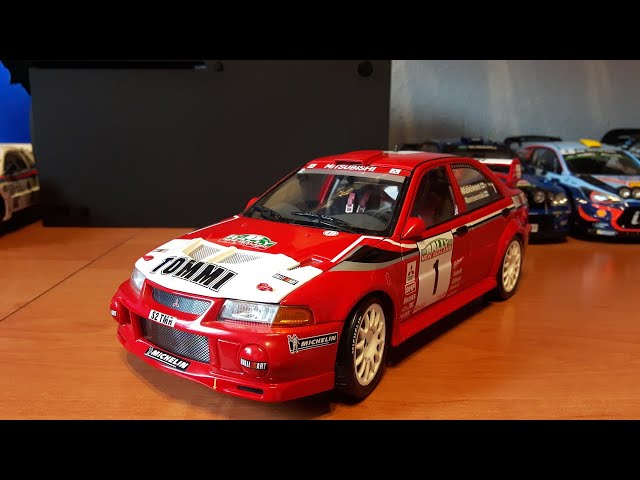 Mitsubishi Lancer Evo VI WRC 1999 1:18 AUTOart - YouTube