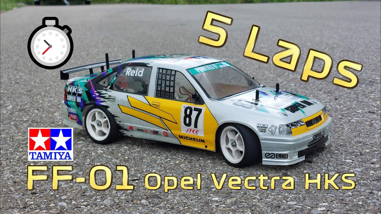 🏁 5 Laps | Tamiya Opel Vectra HKS FF-01 | 58159 (1995) | Front