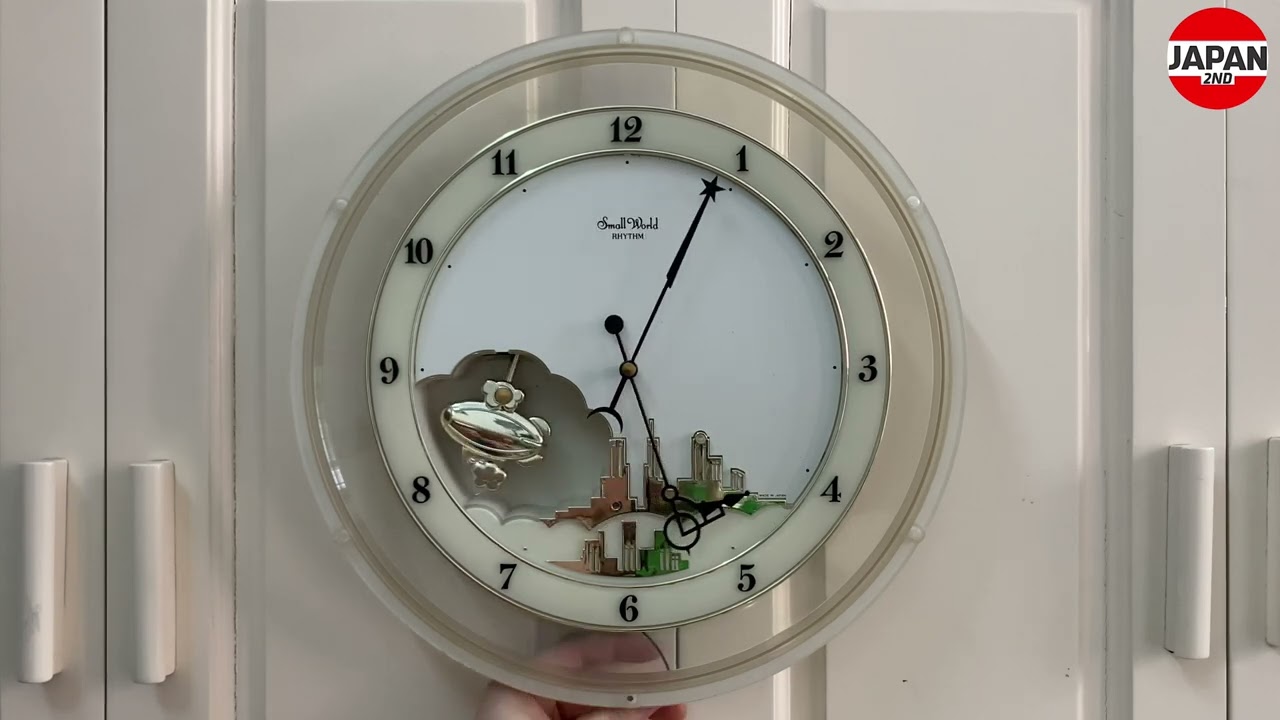 6 melodies with Dancing Hands wall clock Small World Rhythm 4MH689