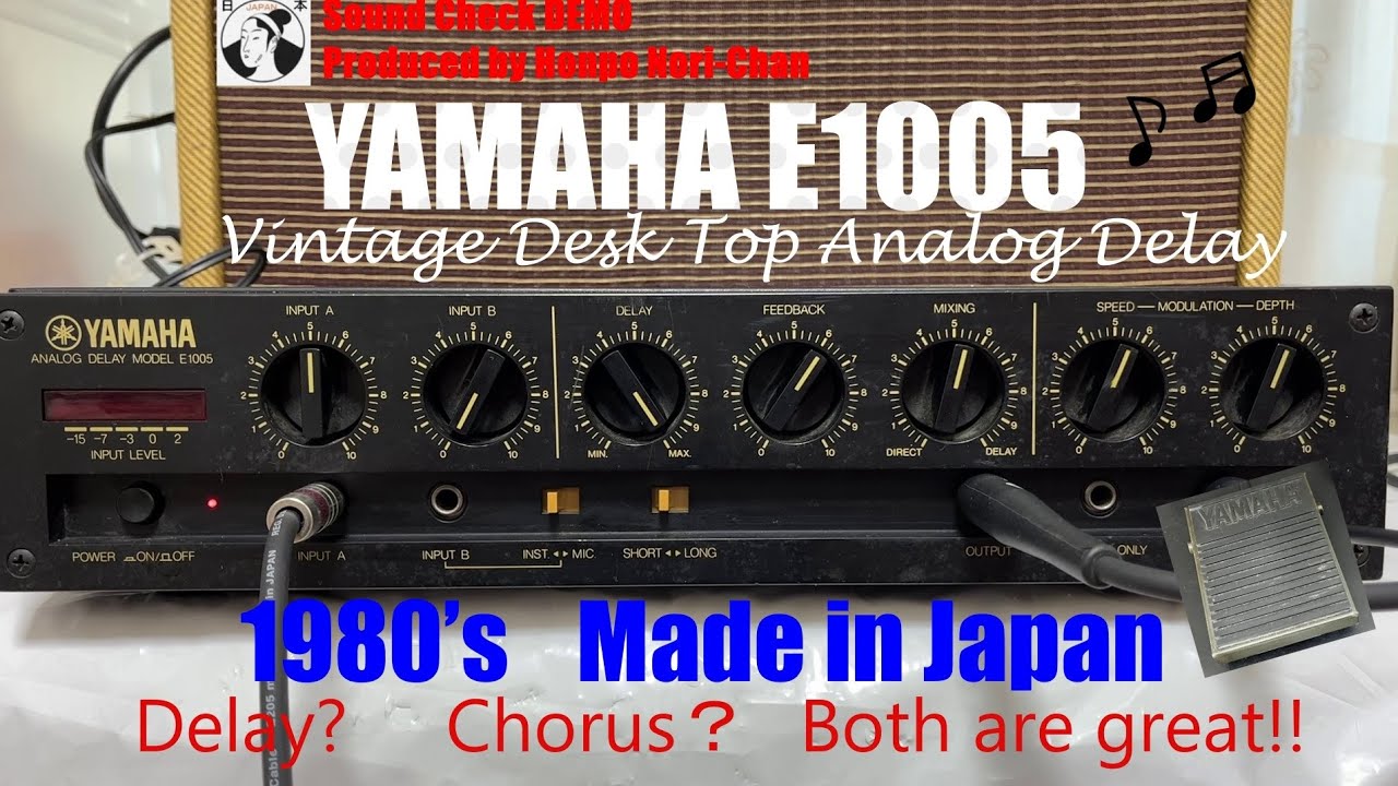 YAMAHA E1005 1980's Vintage Analog Delay Made in Japan Desk top W