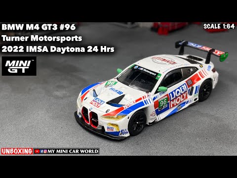 MY MINI CAR WORLD』UNBOXING MINI GT 1/64 BMW M4 GT3 # 96 Turner