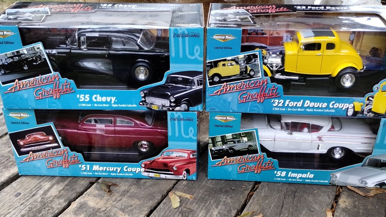 American Graffiti 1/18 diecast cars - YouTube