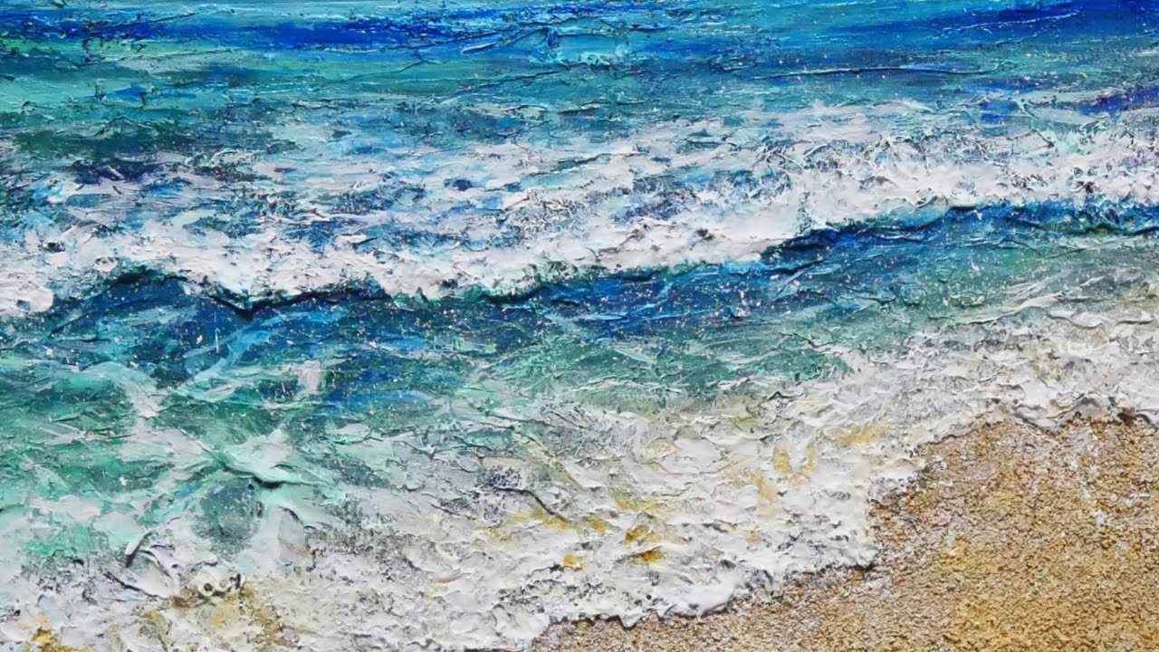 油絵】【真夏の海】 #油絵 #手書き #アート #絵画販売 #絵画 #絵 #油彩