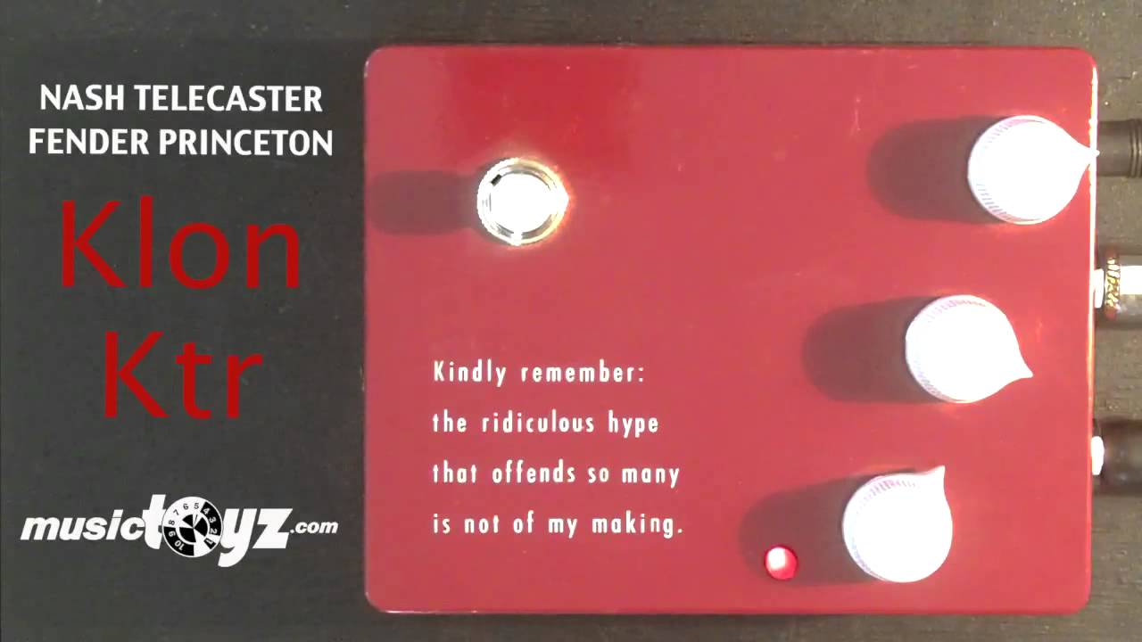 The Official Klon Ktr Professional Overdrive Pedal - YouTube