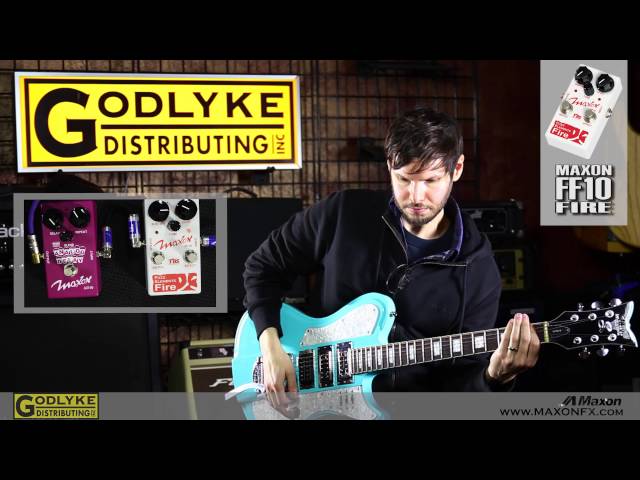 Tom Hatziemanouel demos the Maxon Fuzz Elements Fire FF10 - YouTube