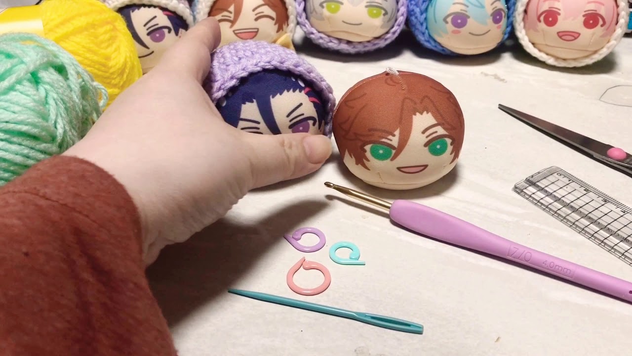 あんスタ等】おまんじゅうマスコット きぐるみ 編み方 作り方 本体編