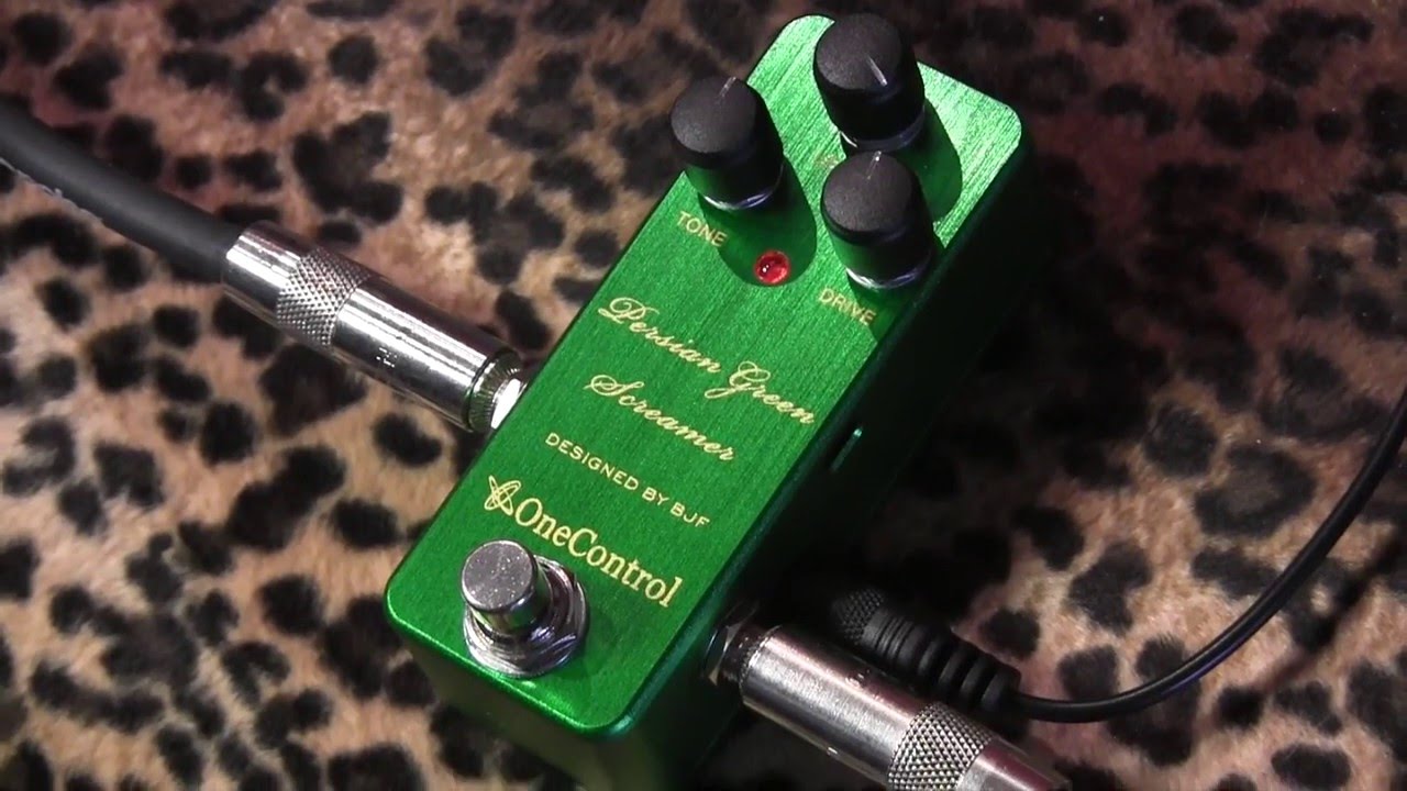 One Control PERSIAN GREEN SCREAMER (BJF design) overdrive demo