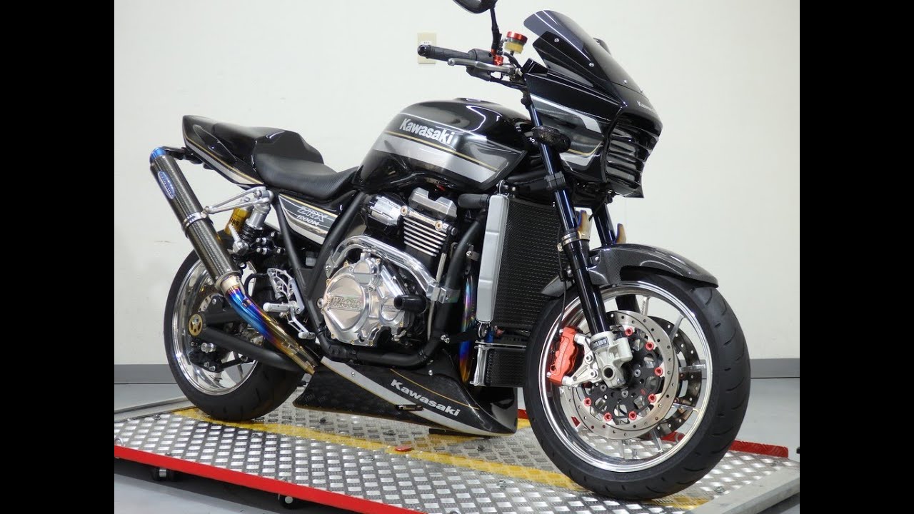 16746 ZRX1200DAEG Full Custom Exhaust sound 【MAVERICK】 - YouTube