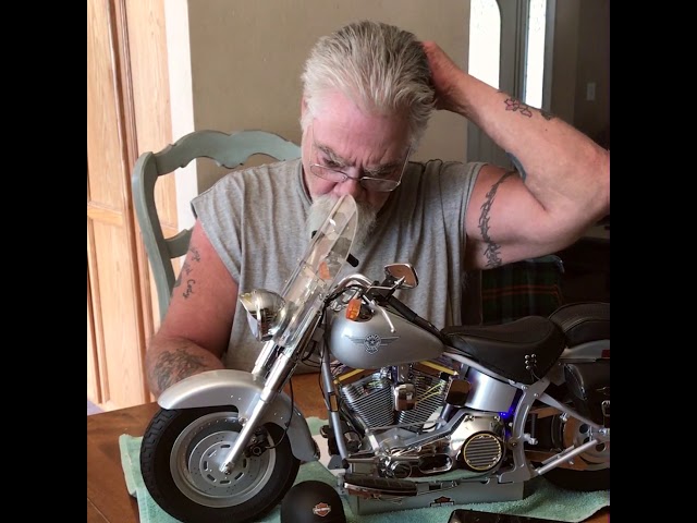 Harley Davidson Fat Boy Model Kit - Part 3- De Agostini Model